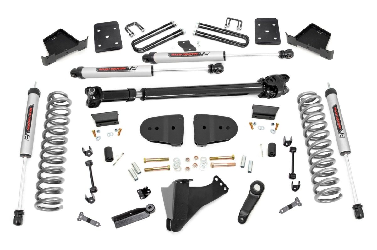 Ford F-250 Super Duty Suspension Lift Kit - Rough Country - 6 Inch Lift Kit | No OVLDS | D/S | V2 - 2023+